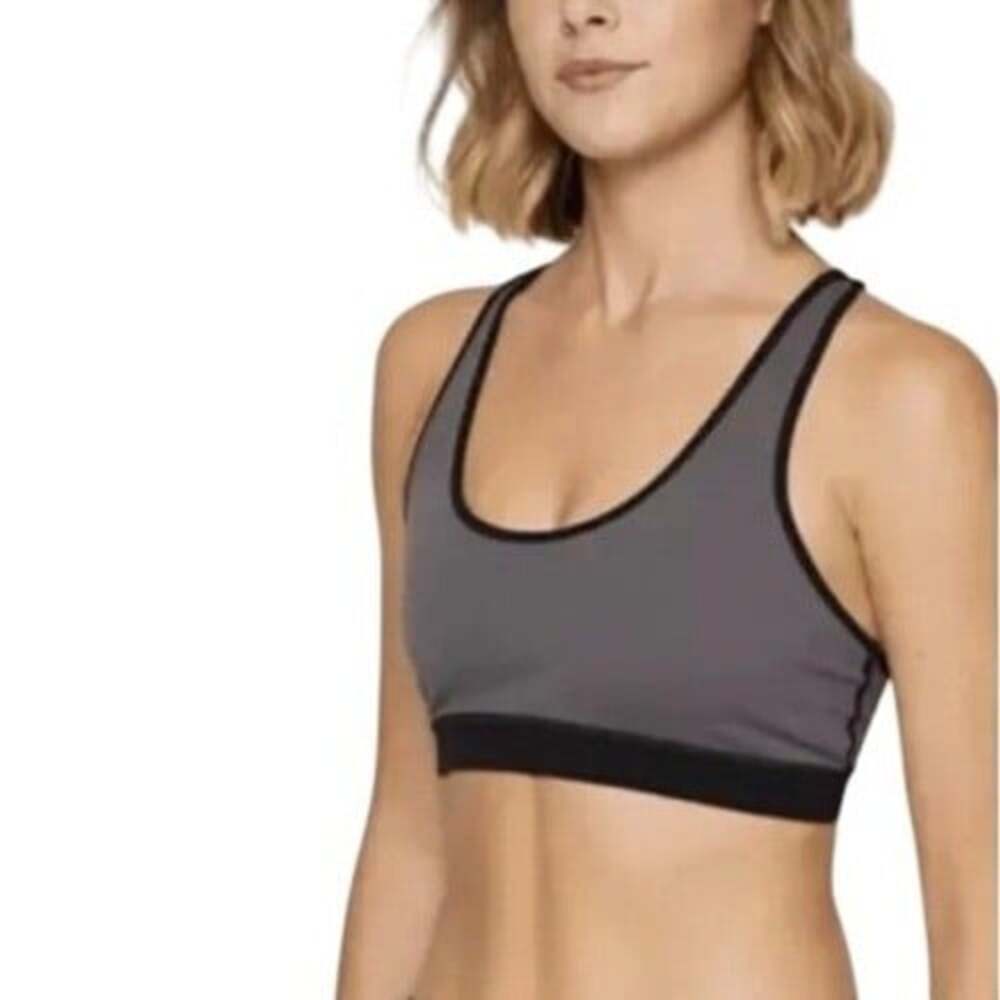Fourlaps Women's Graphite Black RE-UP Infinity Sports Bra Size S NWT